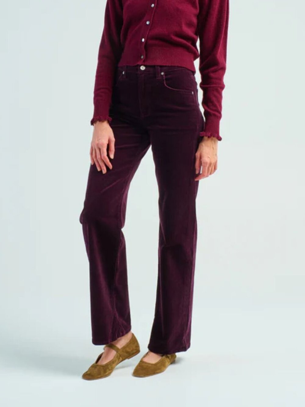 NWT Citizens of Humanity Olivia High Rise Corduroy Pants Sz 24